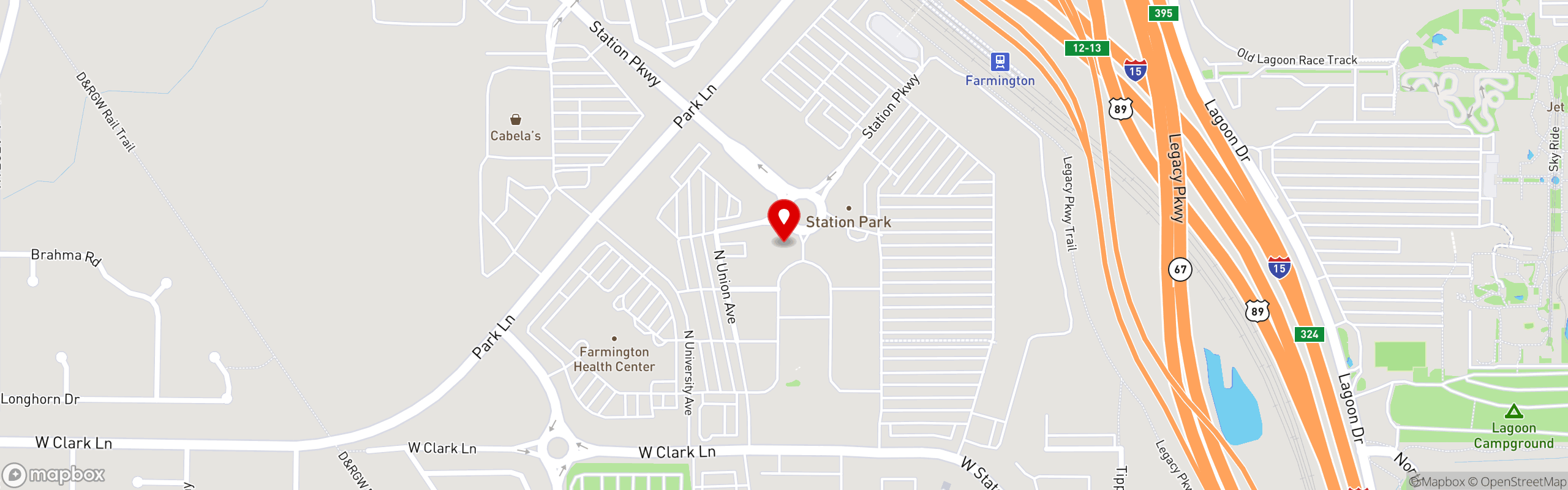 Street map pinning Tucanos Brazilian Grill in Farmington