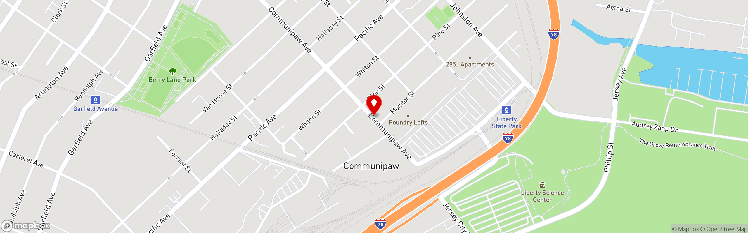 Street map pinning Pinwheel Garden Dumpling and Noodle Bar in Pinwheel Garden Dumpling and Noodle Bar