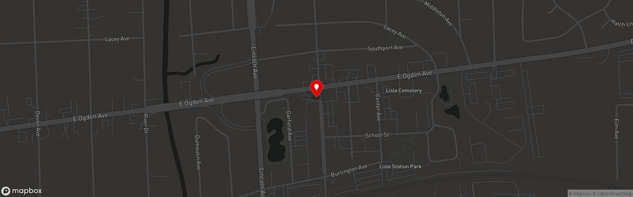Street map pinning Sunnyside Social in Sunnyside Social