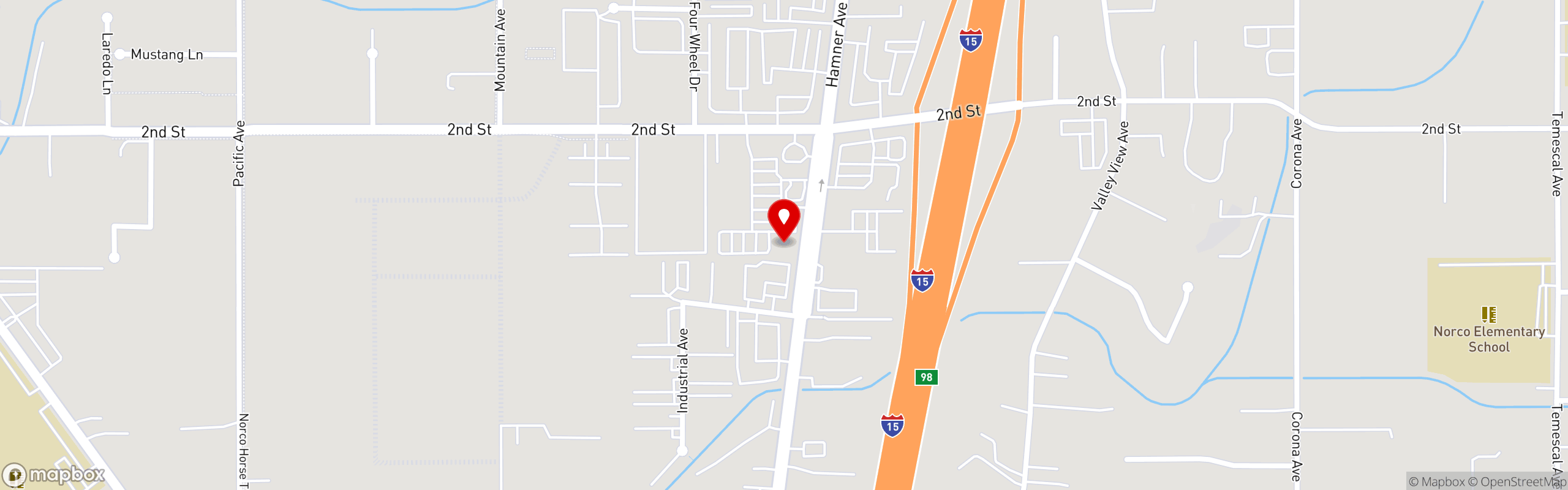 Street map pinning The Original Pancake House Norco in The Original Pancake House - Norco