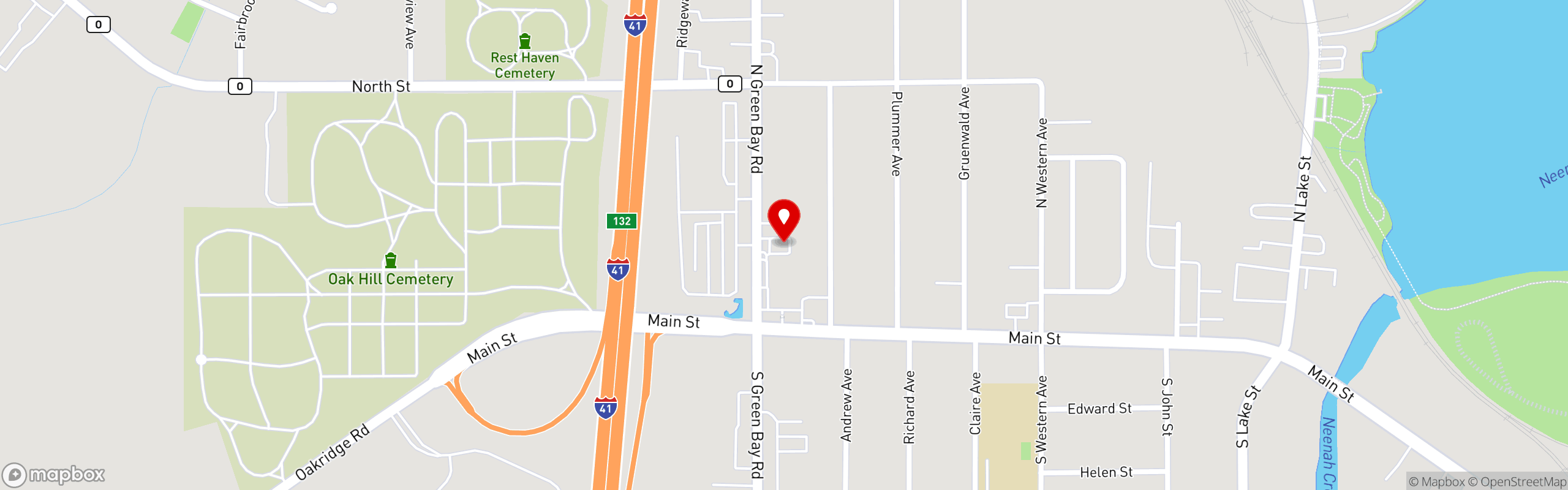 Street map pinning ICU Bar & Grill in ICU Bar & Grill