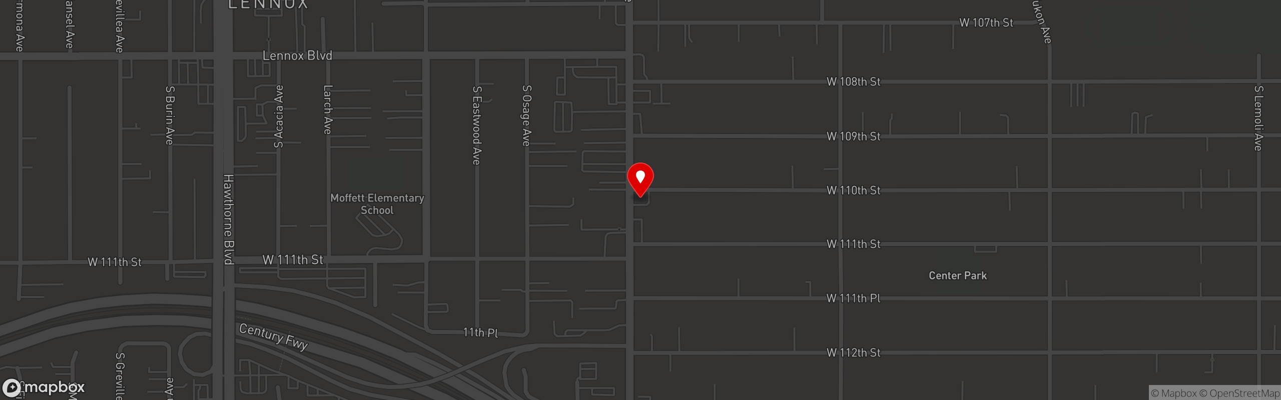 Street map pinning Kenny's Q BarbeQue and More! in Kenny's Q BarbeQue and More!