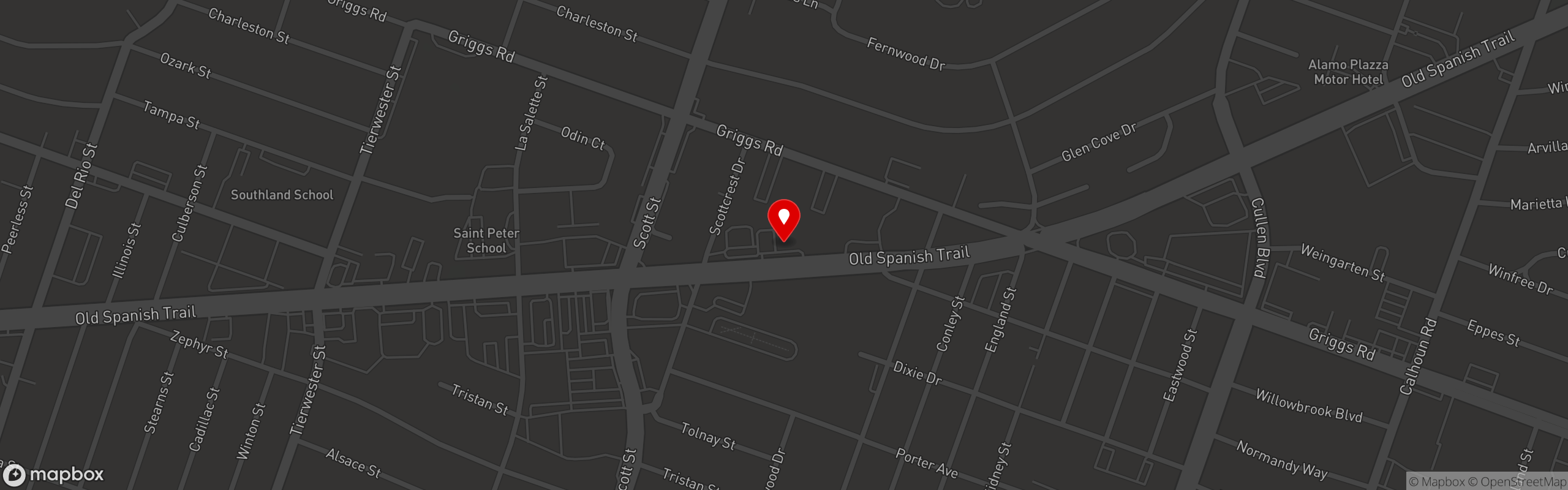 Street map pinning Rays Real Pit BBQ Shack in Rays Real Pit BBQ Shack