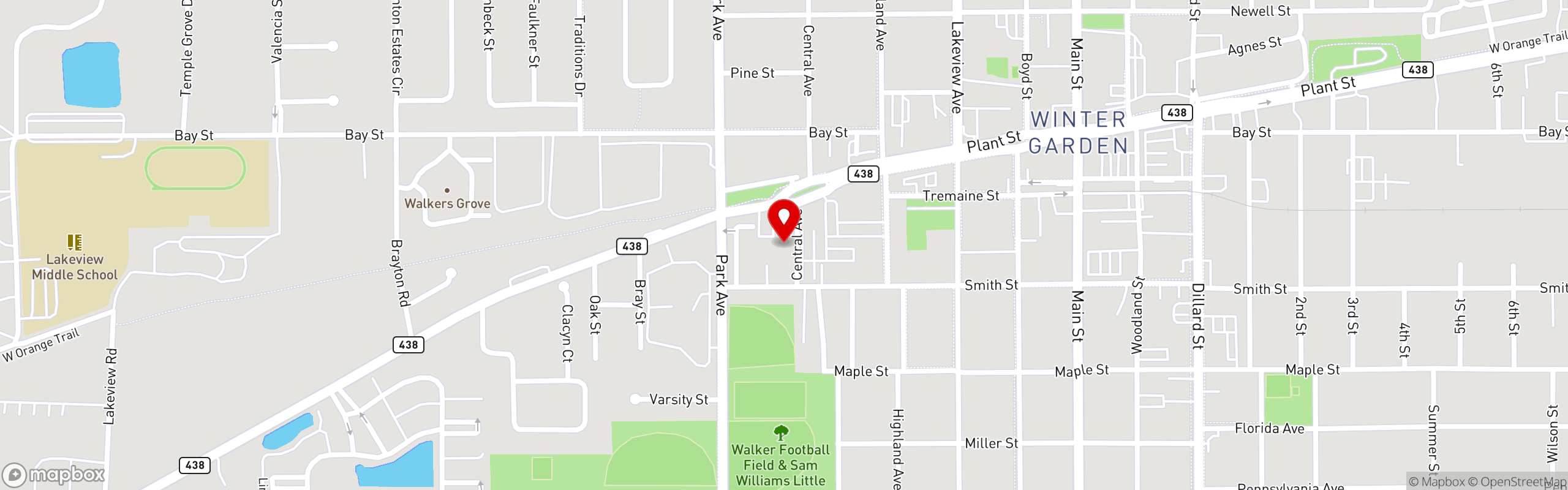 Street map pinning PRESS'D Juice Bar & Kitchen in Plant Street