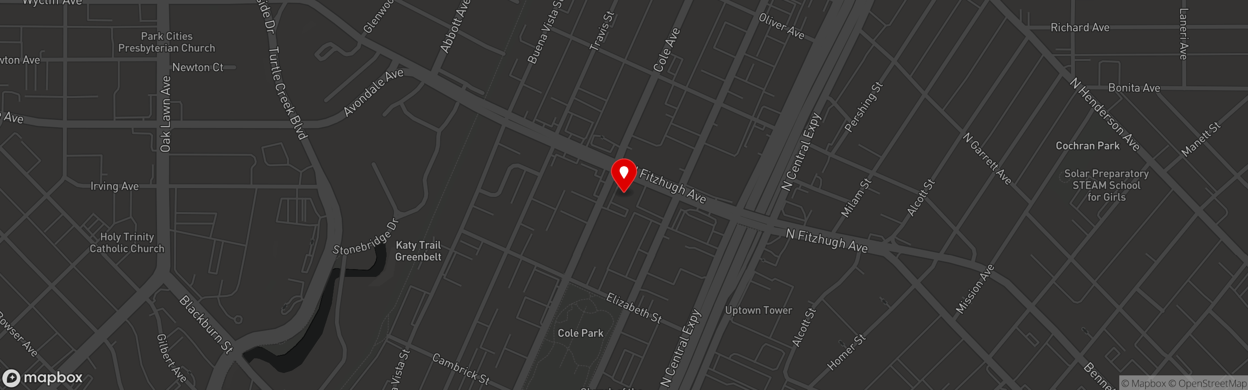 Street map pinning Maison Chinoise in Maison Chinoise - Dallas