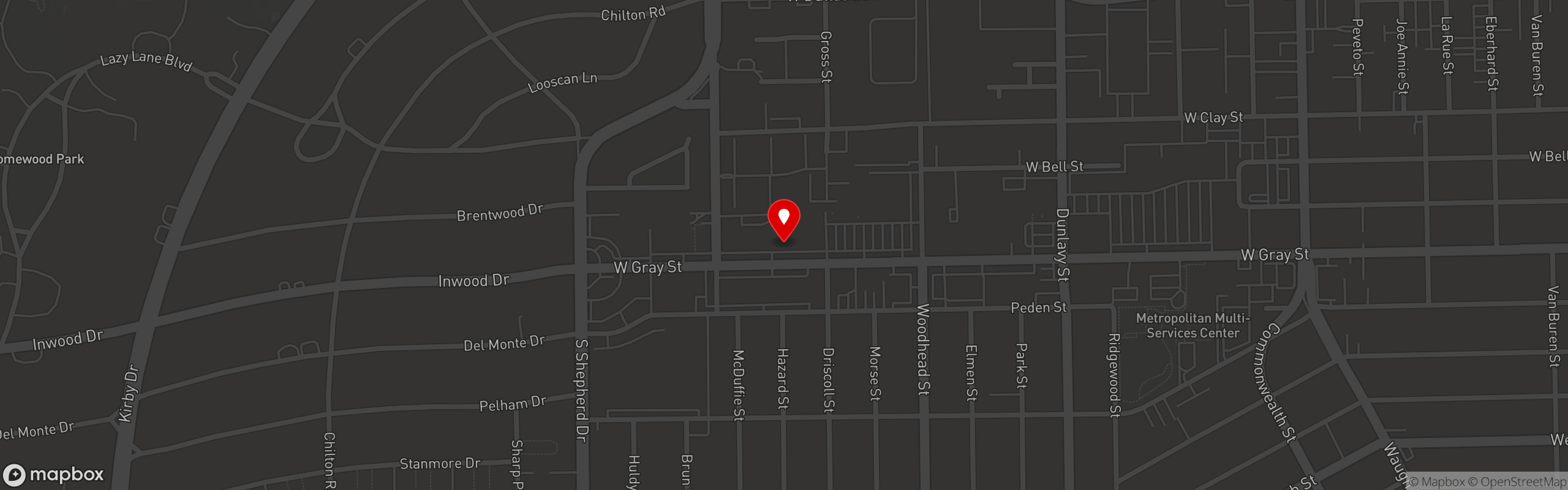 Street map pinning Maison Chinoise in Maison Chinoise - Houston