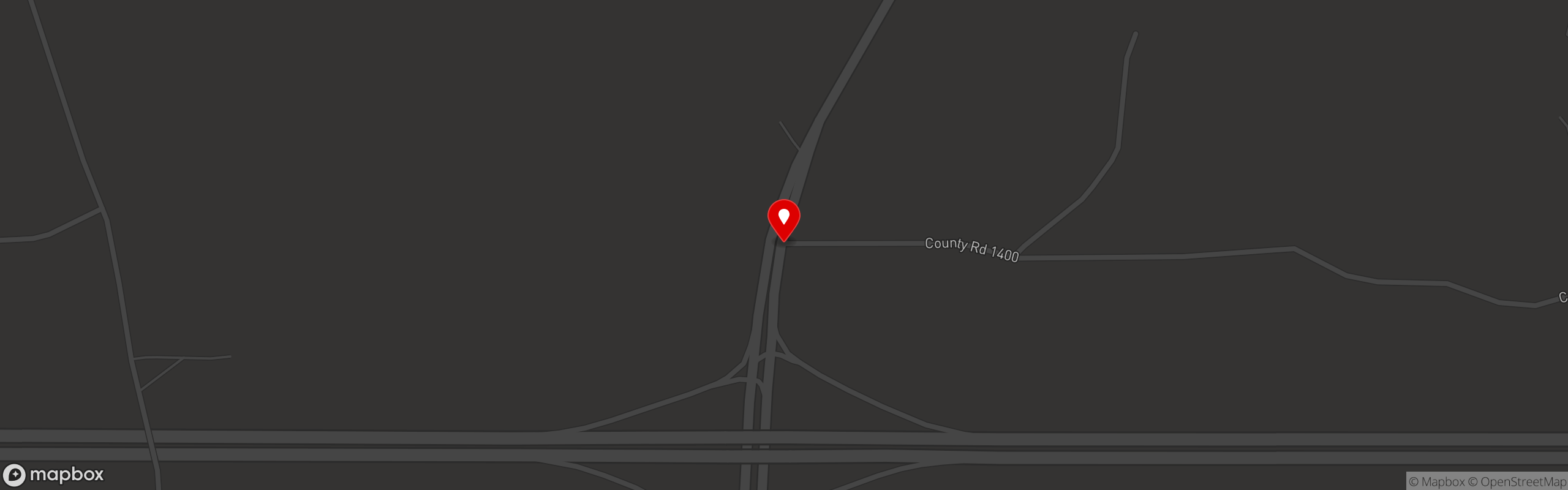 Street map pinning Bishop's BBQ in Mooreville, MS
