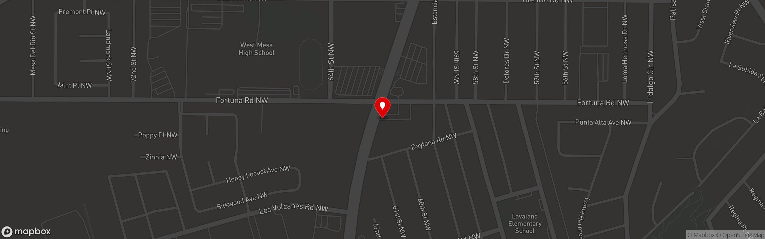 Street map pinning Chubby's Snack Bar in Chubby's Snack Bar