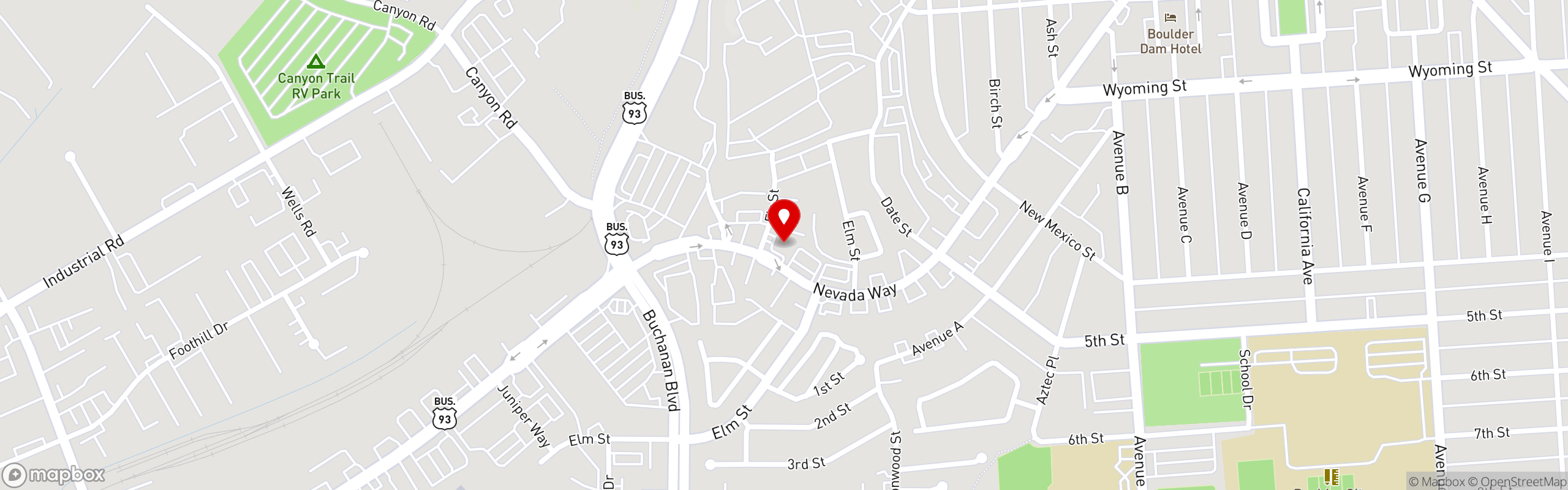 Street map pinning Fox Smokehouse BBQ in Fox Smokehouse BBQ