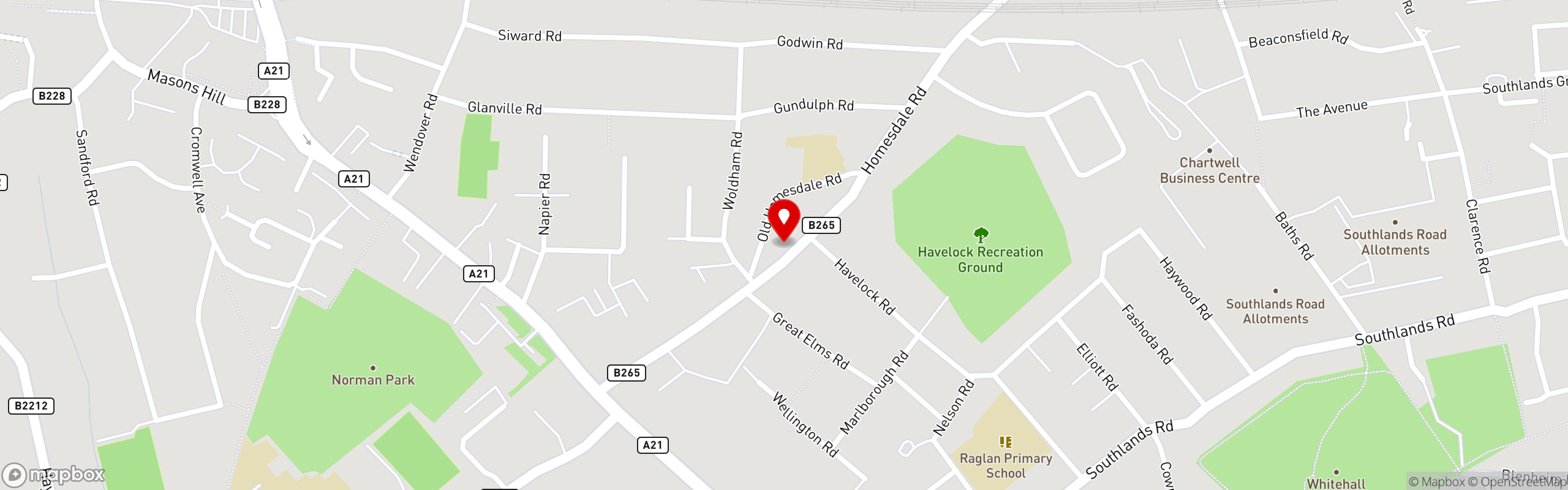 Street map pinning Don Giovanni Restaurant in Don Giovanni Restaurant