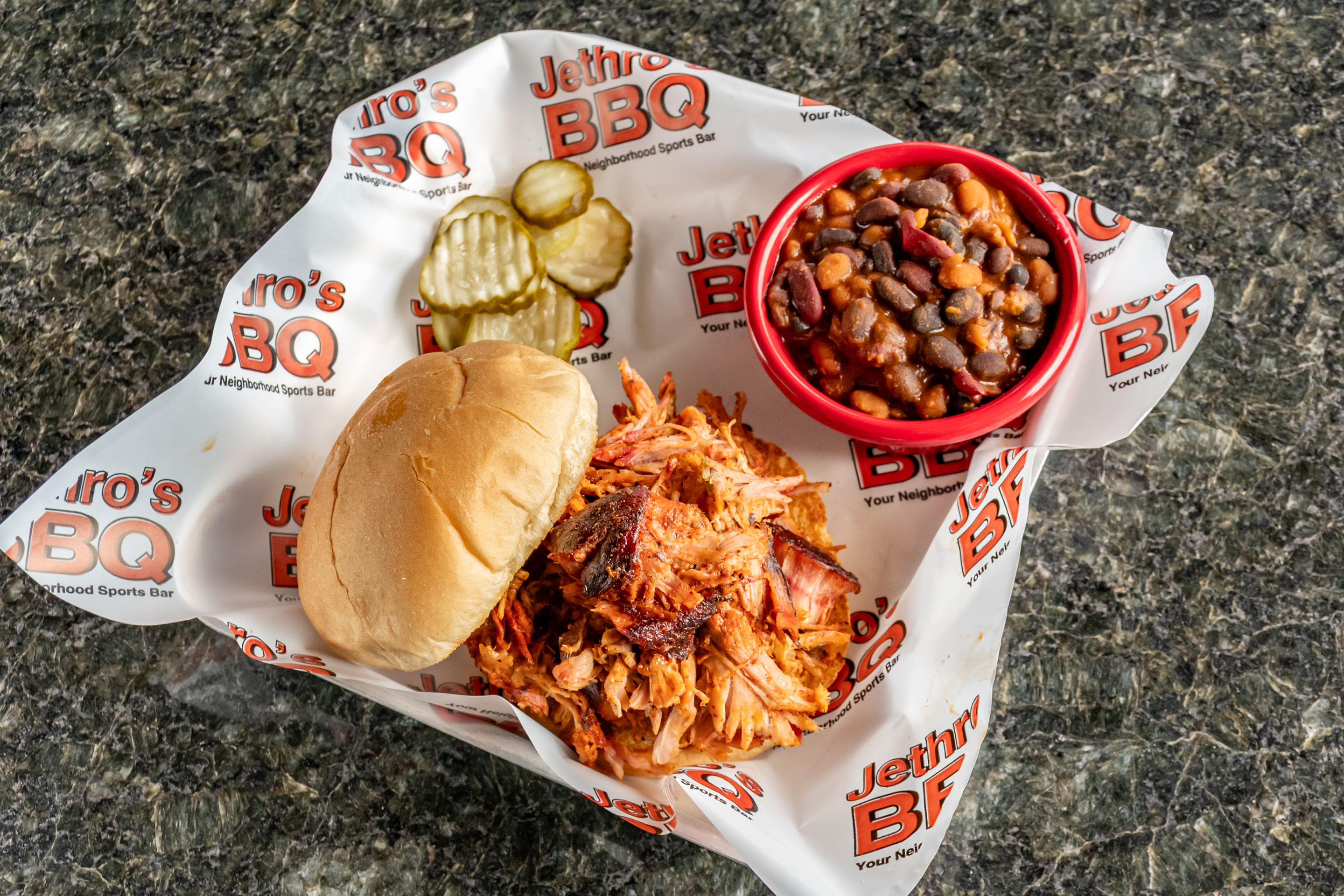 BBQ Bulldog Burger - Jethro's BBQ - Barbecue Restaurant in IA
