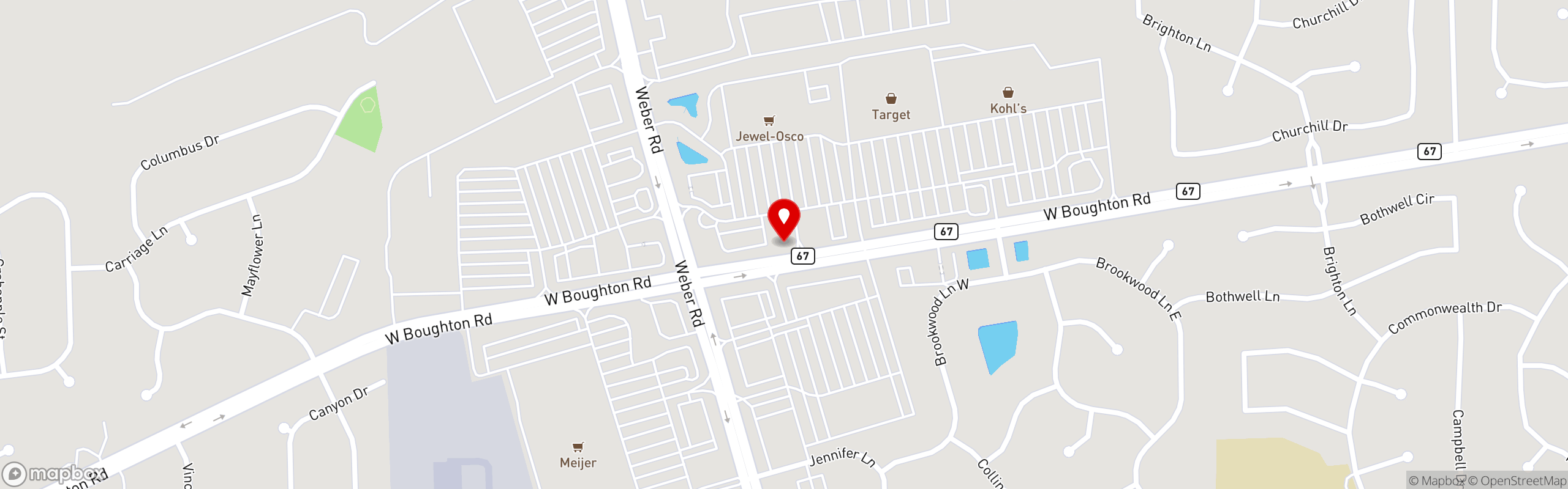 Street map pinning The Great Greek Mediterranean Grill® in Bolingbrook, IL