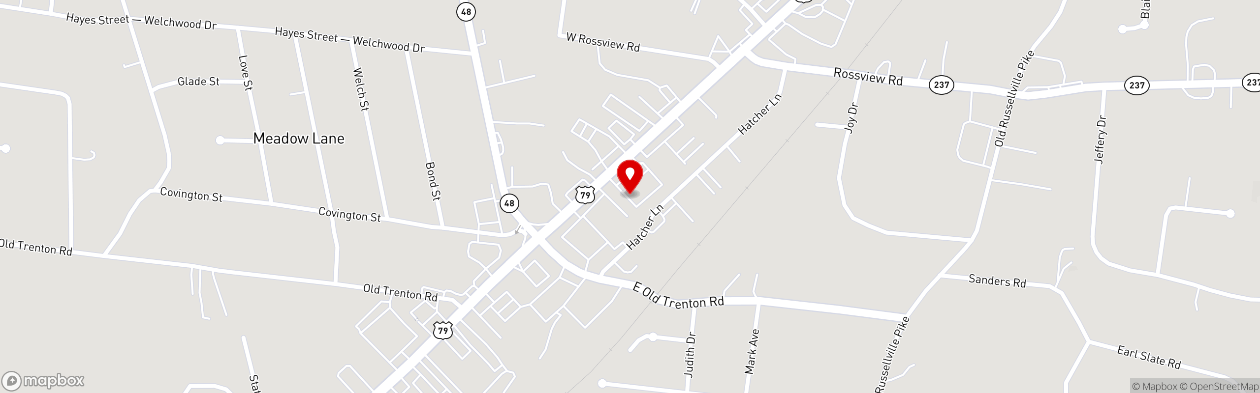 Street map pinning The Great Greek Mediterranean Grill® in North Clarksville, TN (Coming Soon!)