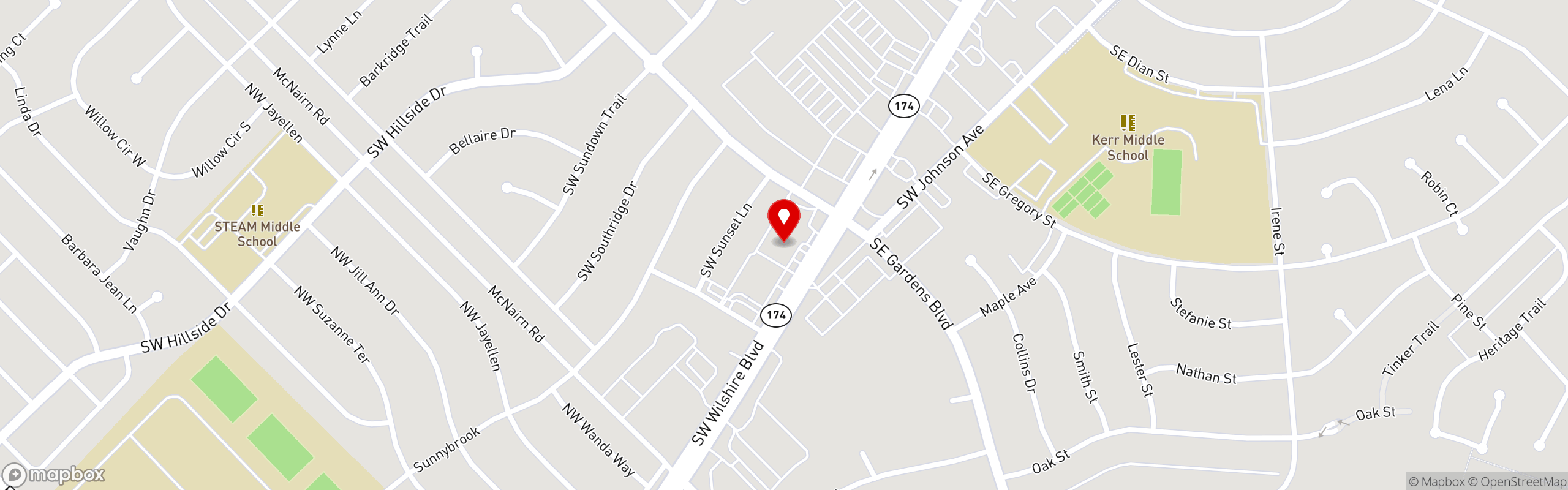 Street map pinning The Great Greek Mediterranean Grill® in Burleson, TX (Coming Soon!)