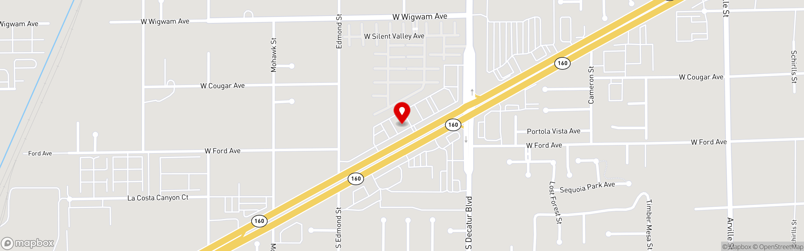 Street map pinning The Great Greek Mediterranean Grill® in Southwest – Blue Diamond Rd. Las Vegas, NV