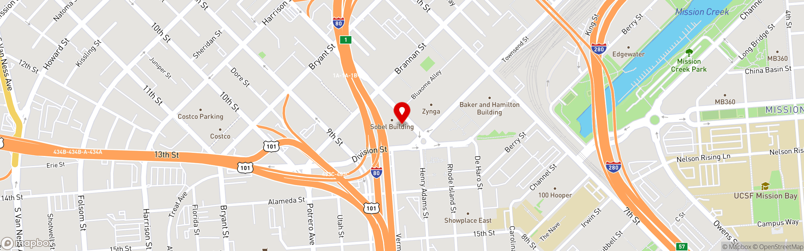 Street map pinning Hardwood Bar & Smokery in Hardwood Bar & Smokery