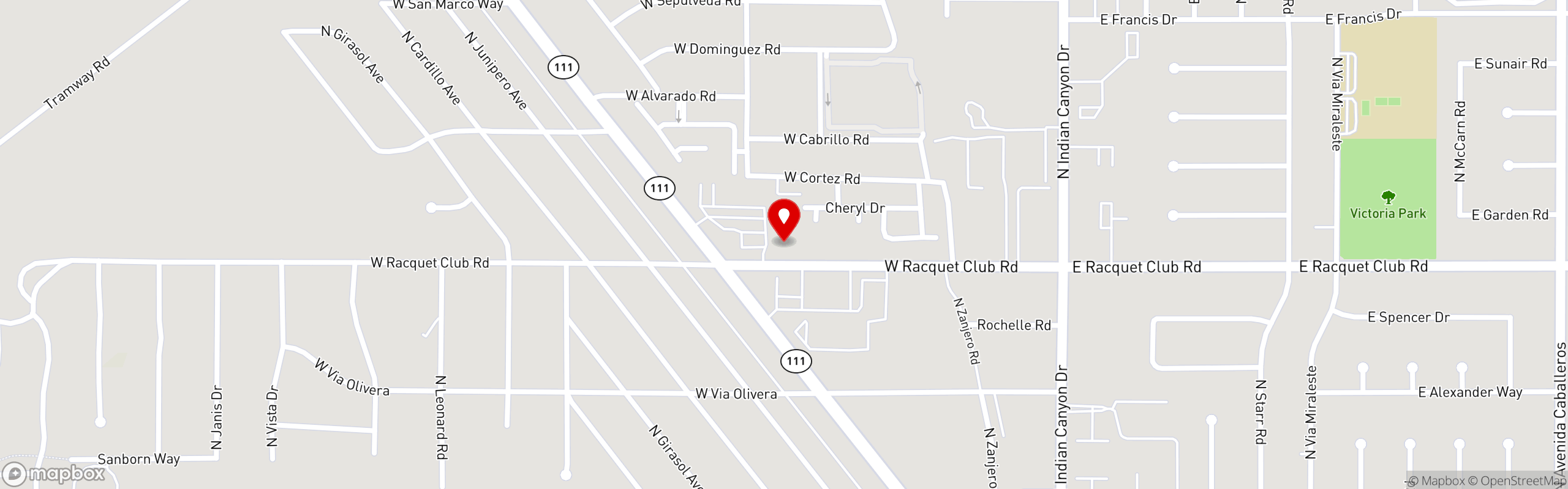 Street map pinning 4 Paws Coffee Co. in 4 Paws Coffee Co.