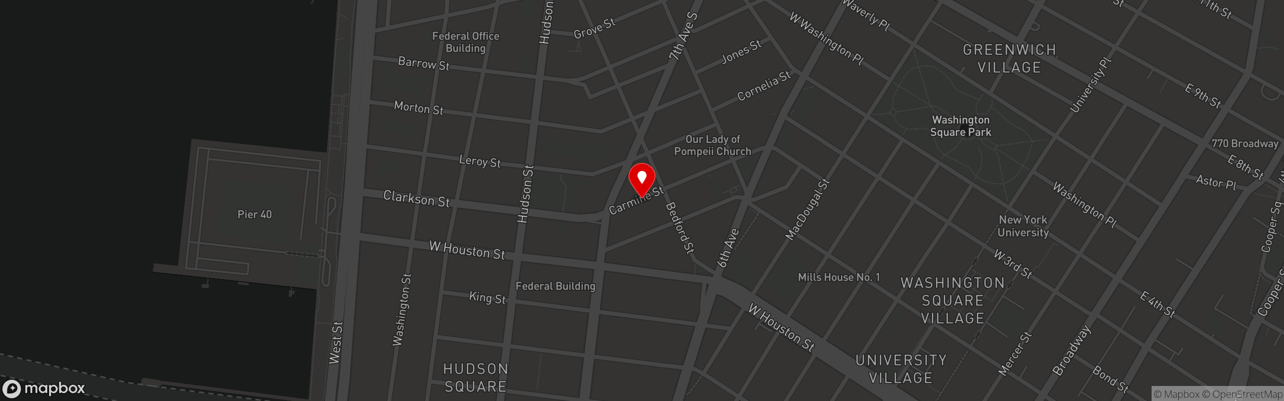 Street map pinning Bar Nena in Bar Nena