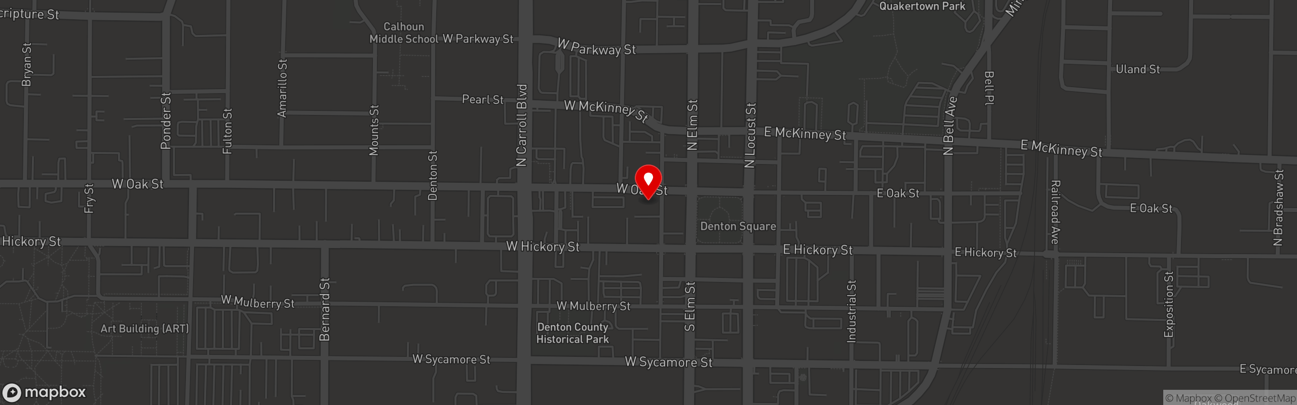Street map pinning 940's Kitchen & Cocktails in 940's Kitchen & Cocktails
