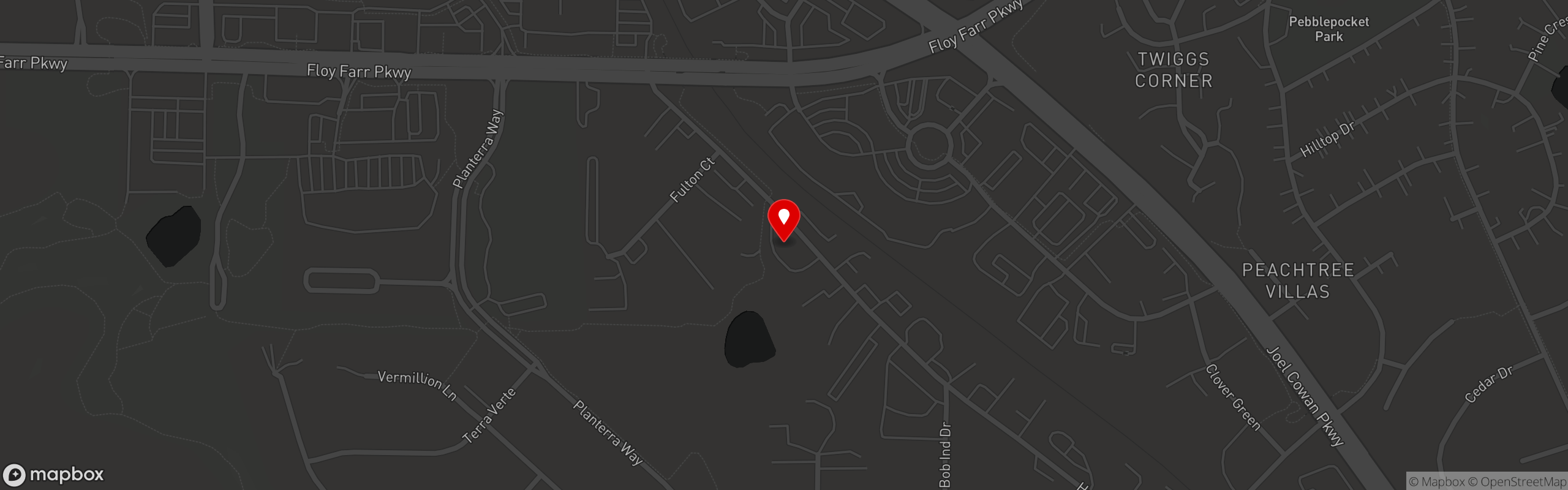 Street map pinning The Curious Pig in The Curious Pig - PTC