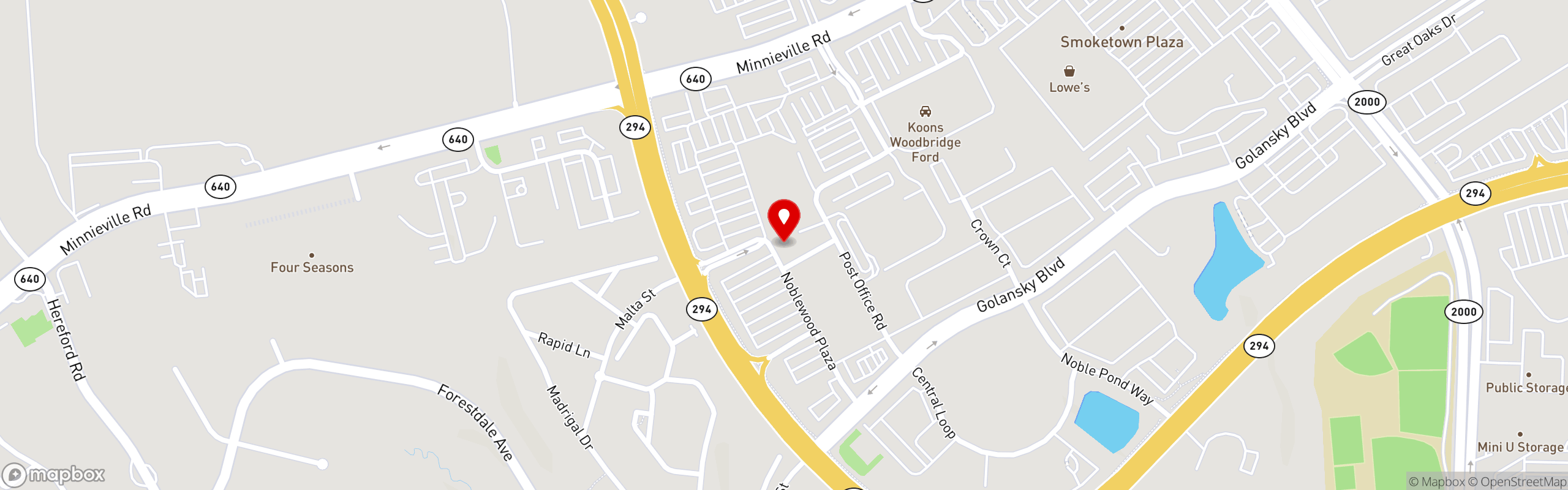 Street map pinning Jamaican Breeze in Jamaican Breeze - Dale City