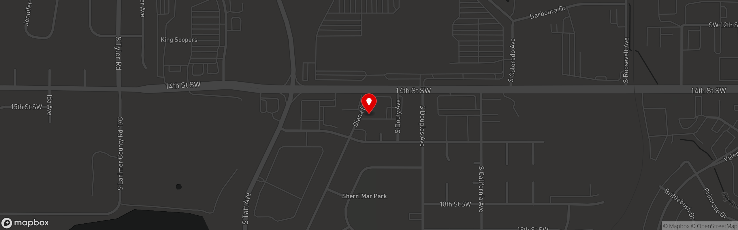 Street map pinning Hogfish Seafood & Smokehouse in Hogfish Seafood & Smokehouse