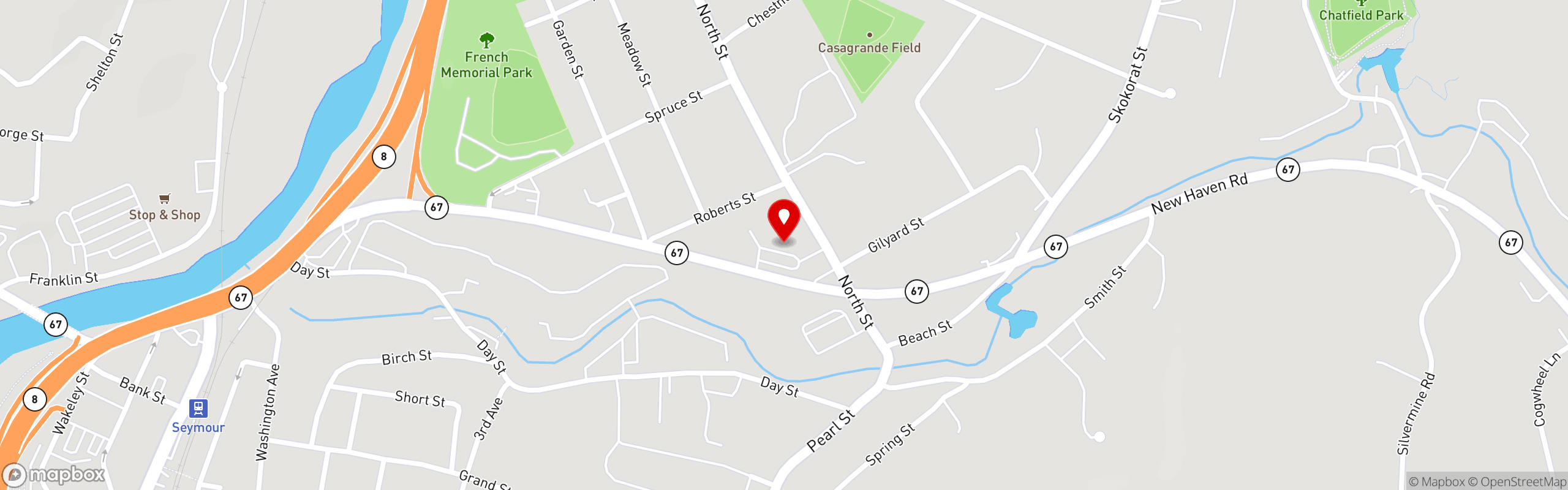 Street map pinning Hot Tamale Mexican Grill & Bar in Hot Tamale Mexican Grill & Bar