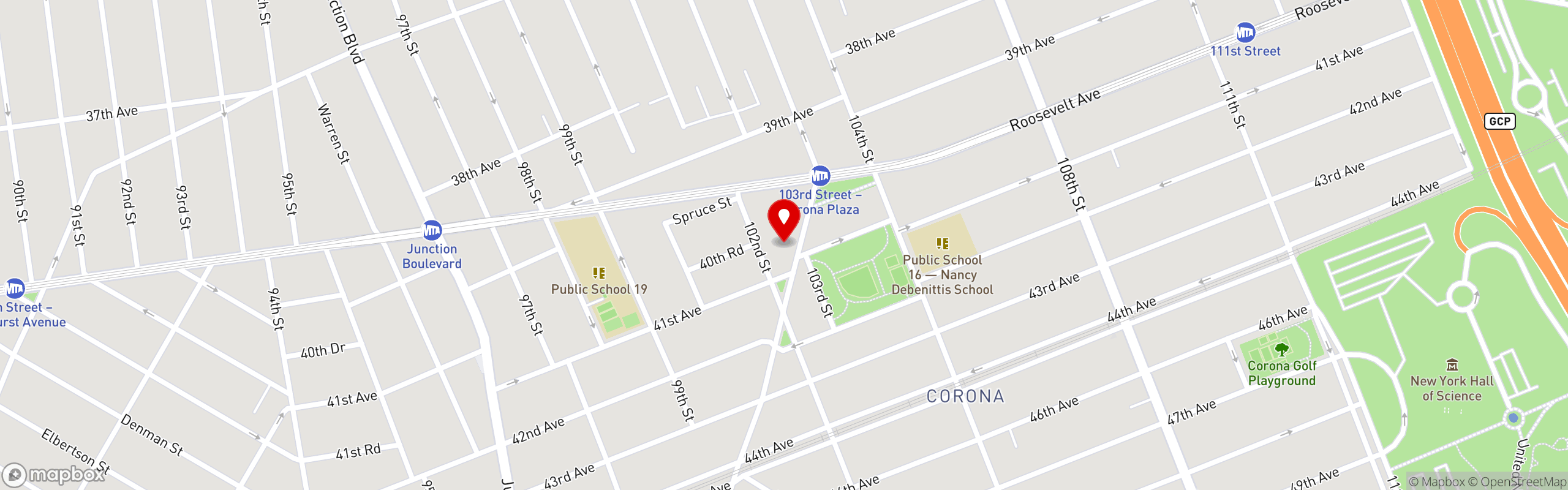 Street map pinning Leticias Restaurant in Leticias Restaurant