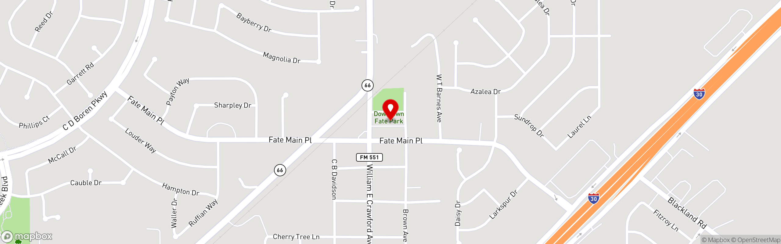 Street map pinning Wings Over USA in Wings Over USA - Fate