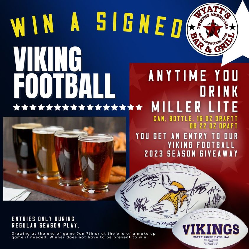 Miller Lite Game Day Bars  Minnesota Vikings –