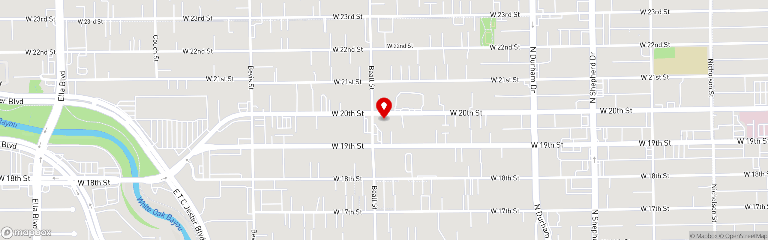 Street map pinning Cedar Creek Bar & Grill in Cedar Creek Bar & Grill