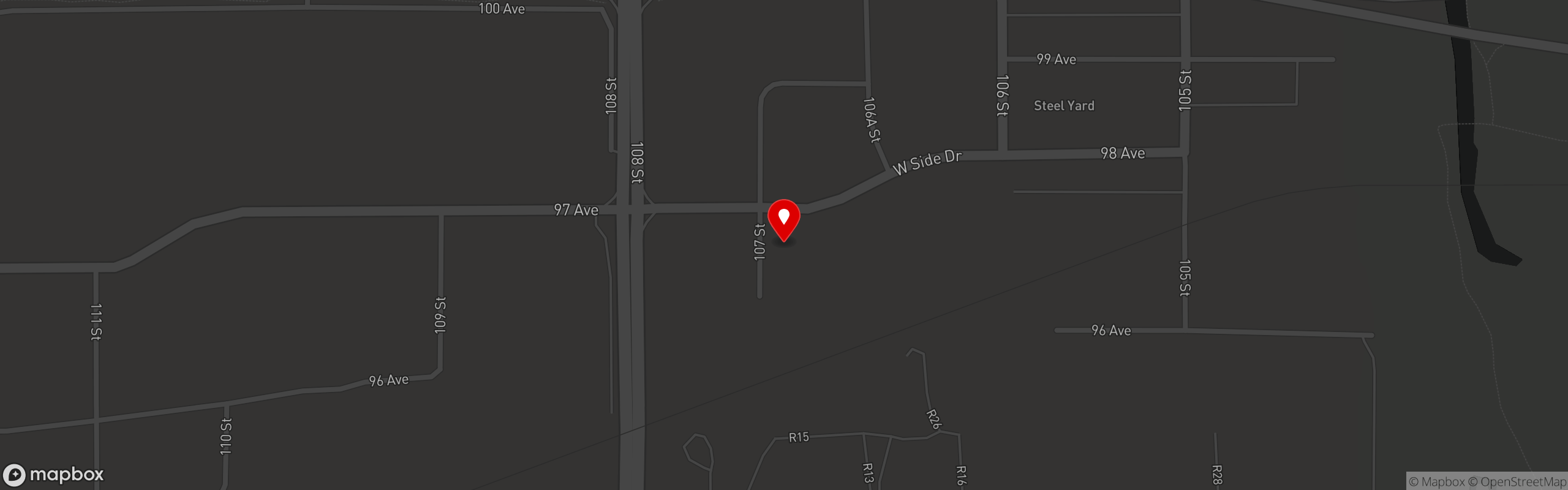 Street map pinning Catering by Jeffrey's Cafe in Catering by Jeffrey's Cafe