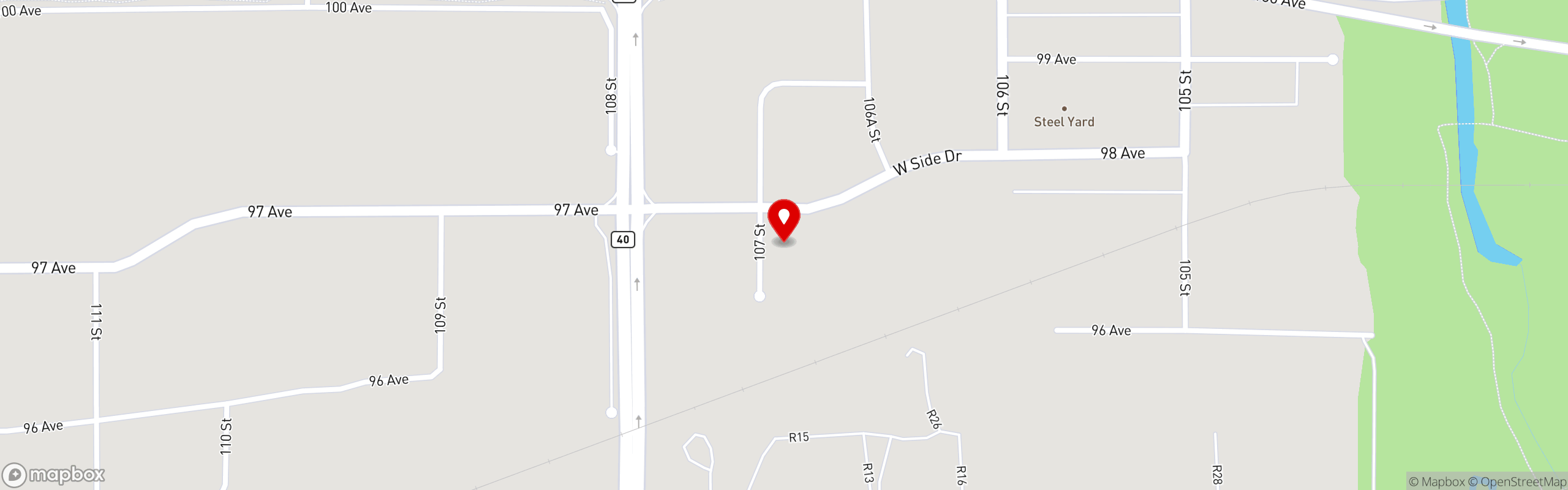 Street map pinning Catering by Jeffrey's Cafe in Catering by Jeffrey's Cafe