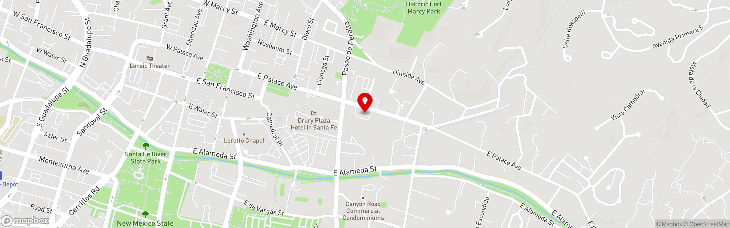Street map pinning Julia - A Spirited Restaurant & Bar in Julia, A Spirited Restaurant & Bar