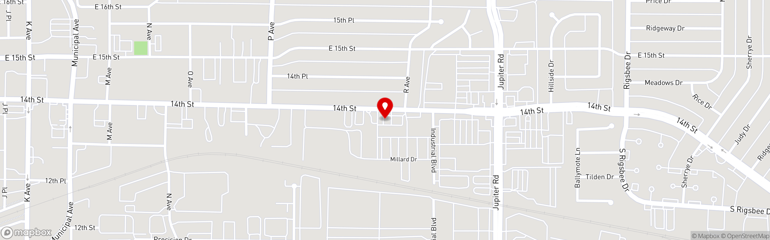 Street map pinning Taco Delite in Taco Delite