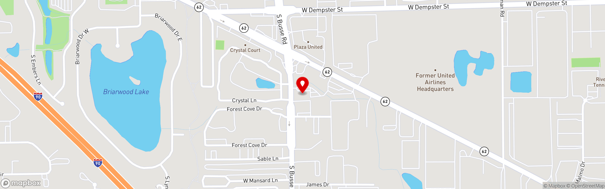 Street map pinning Moretti's Ristorante and Pizzeria in Mount Prospect