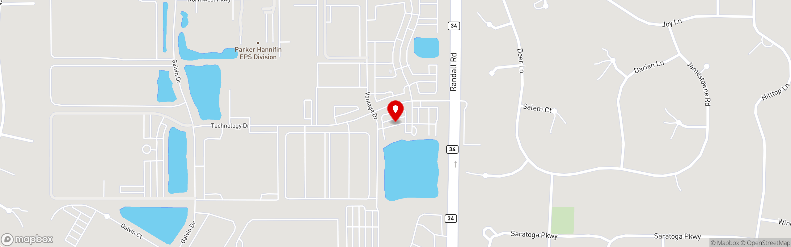 Street map pinning Moretti's Ristorante and Pizzeria in Elgin