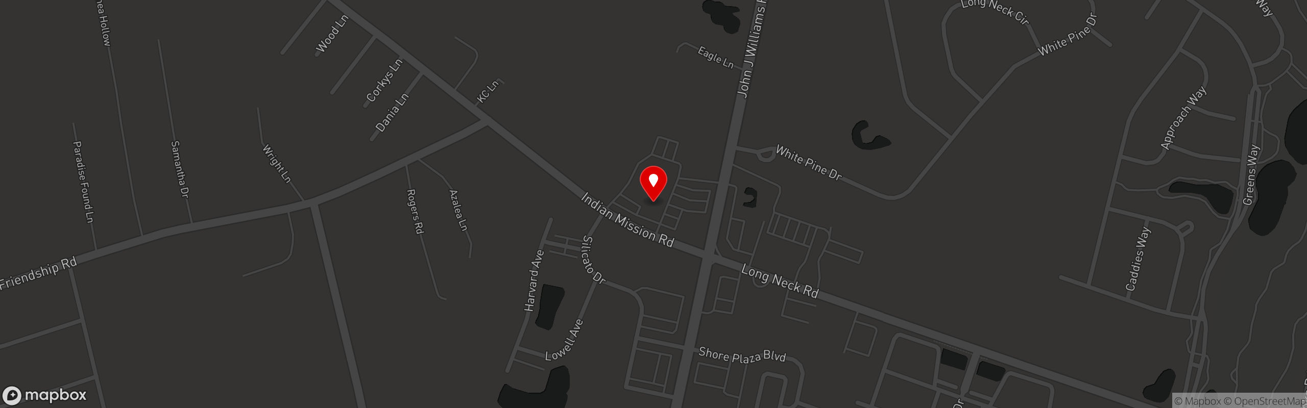 Street map pinning Captain's Pizza and Restaurant in Captain's Pizza and Restaurant