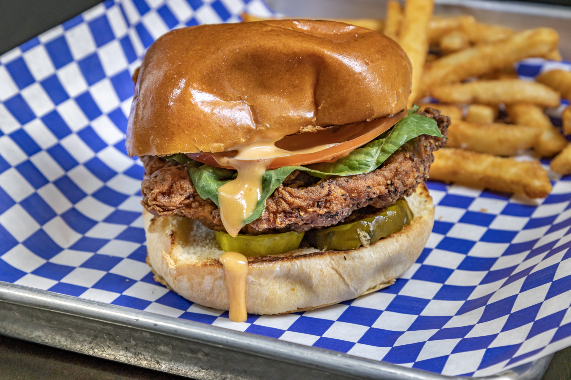 Crispy Chicken Sandwich - Our Menu - Vitruvian Park Tavern - Addison's  hidden gem