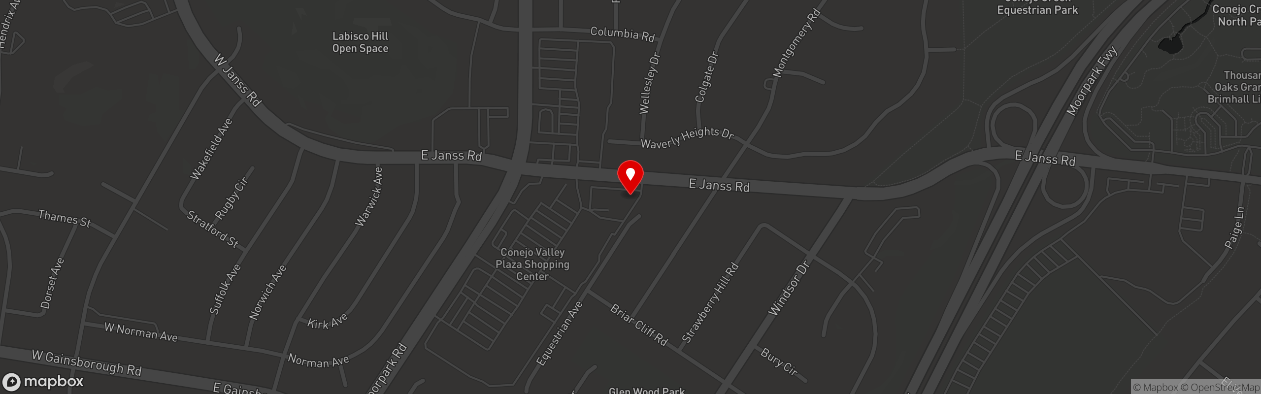 Street map pinning Little Calf Creamery and Cafe in Creamery & Cafe