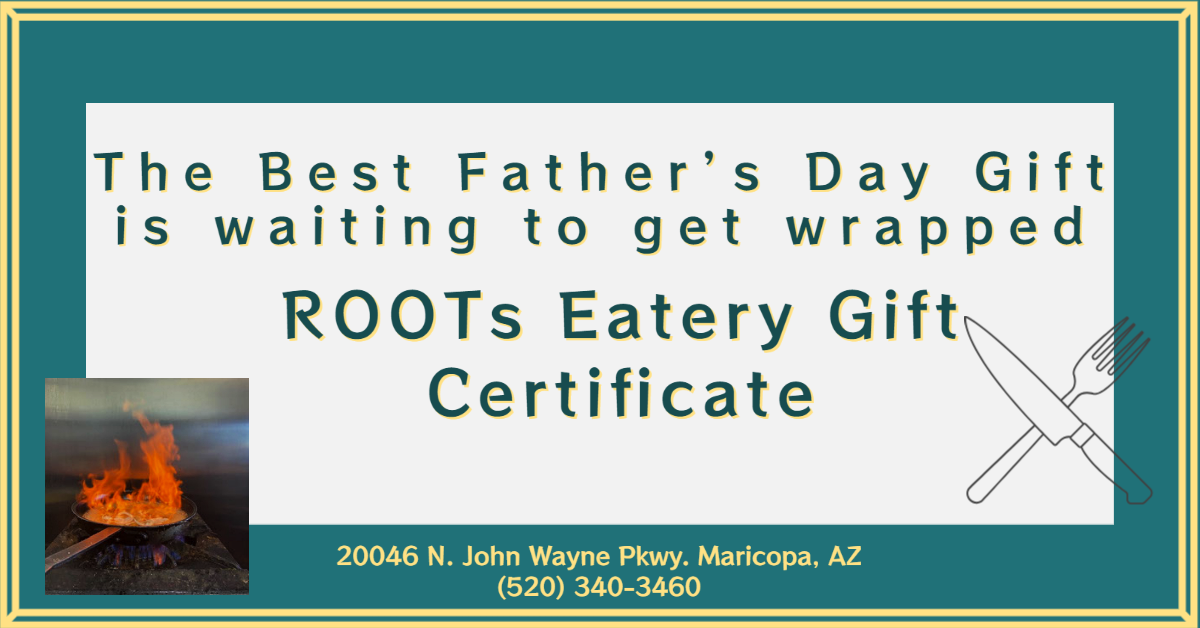 Gift Certificate for Father's Day