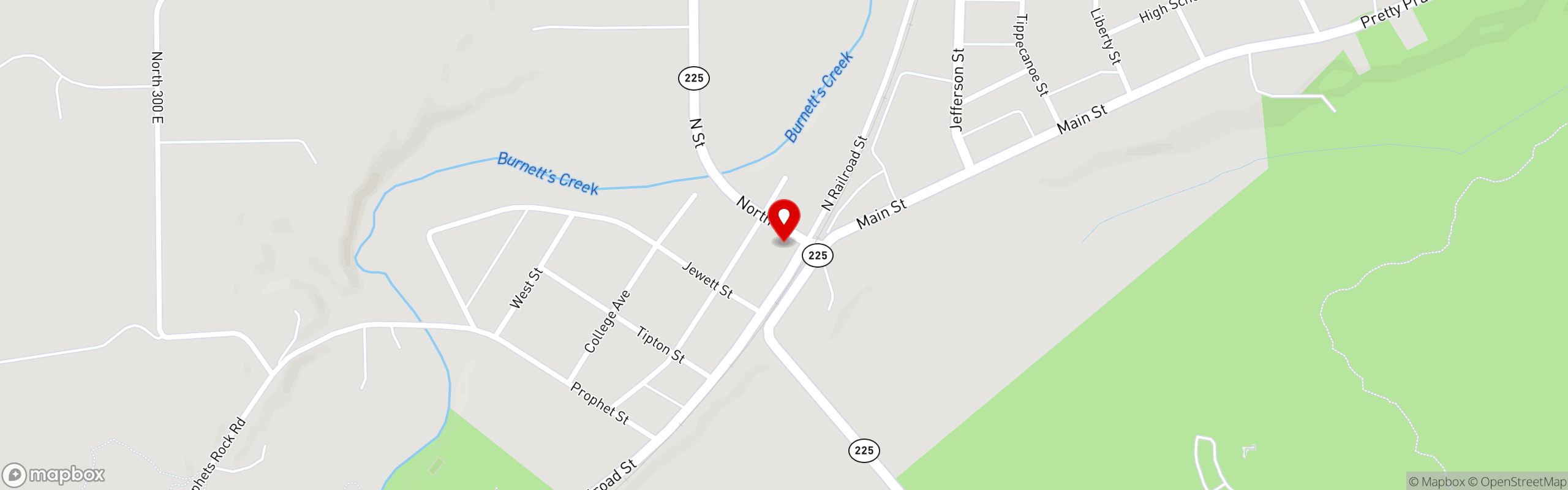 Street map pinning Pizza King | Indiana's Favorite Pizza in Pizza King | Battle Ground, IN