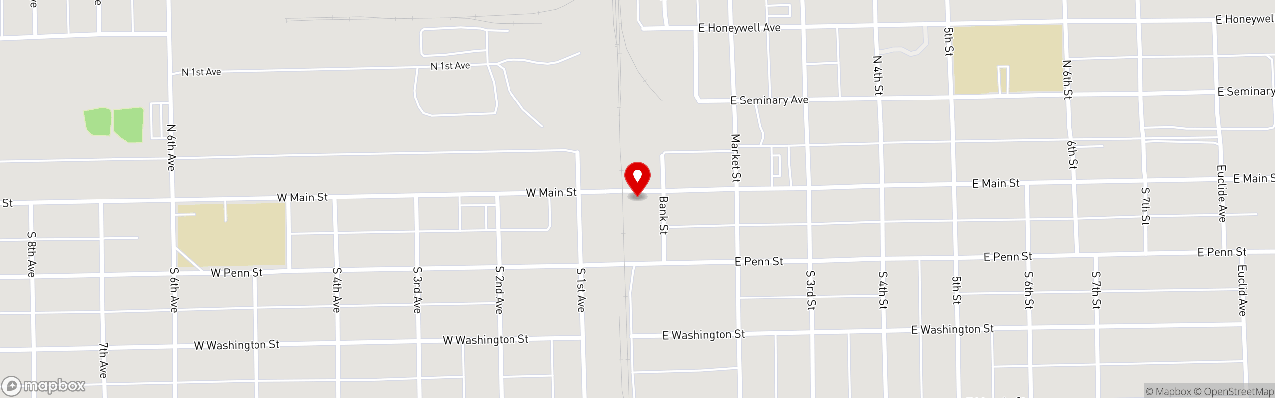 Street map pinning Pizza King | Indiana's Favorite Pizza in Pizza King | Hoopeston, IL