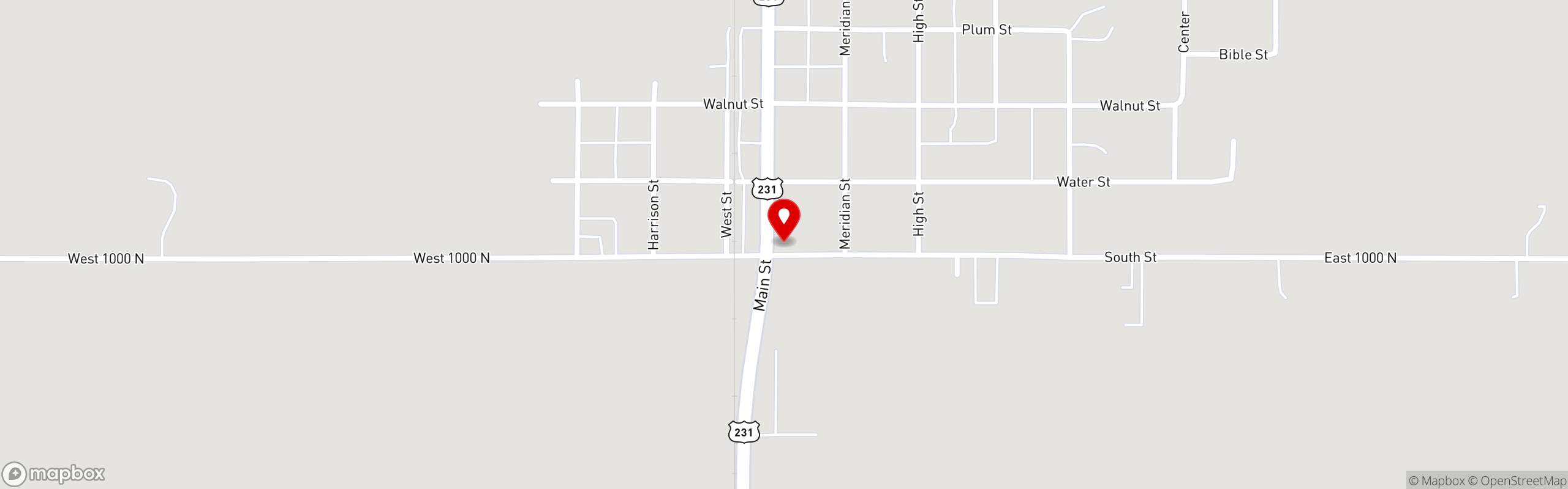 Street map pinning Pizza King | Indiana's Favorite Pizza in Pizza King | Linden, IN