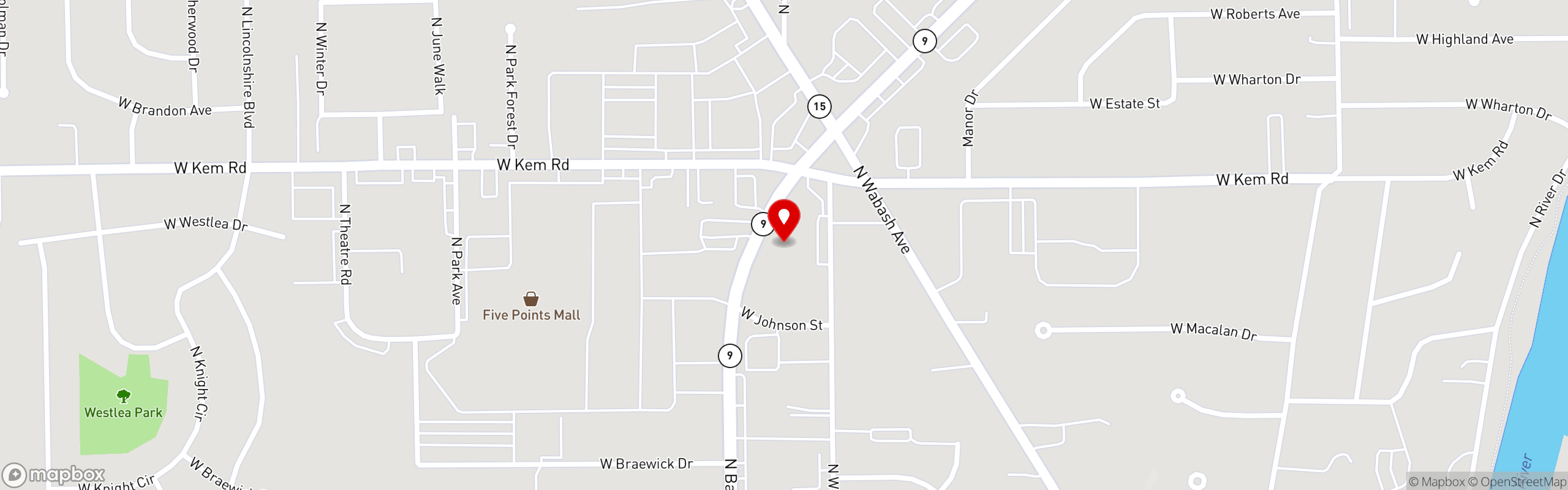 Street map pinning Pizza King | Indiana's Favorite Pizza in Pizza King | (North) Marion, IN