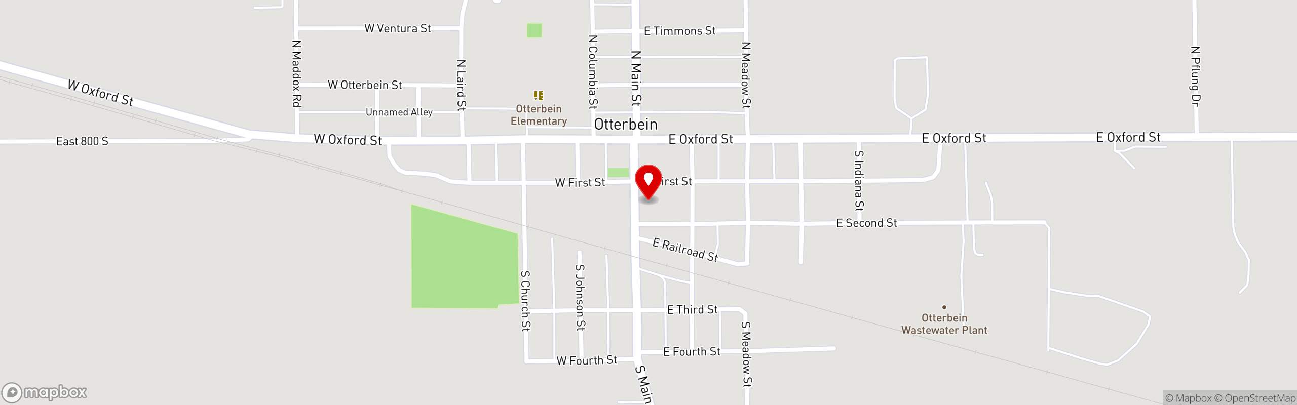 Street map pinning Pizza King | Indiana's Favorite Pizza in Pizza King | Otterbein, IN