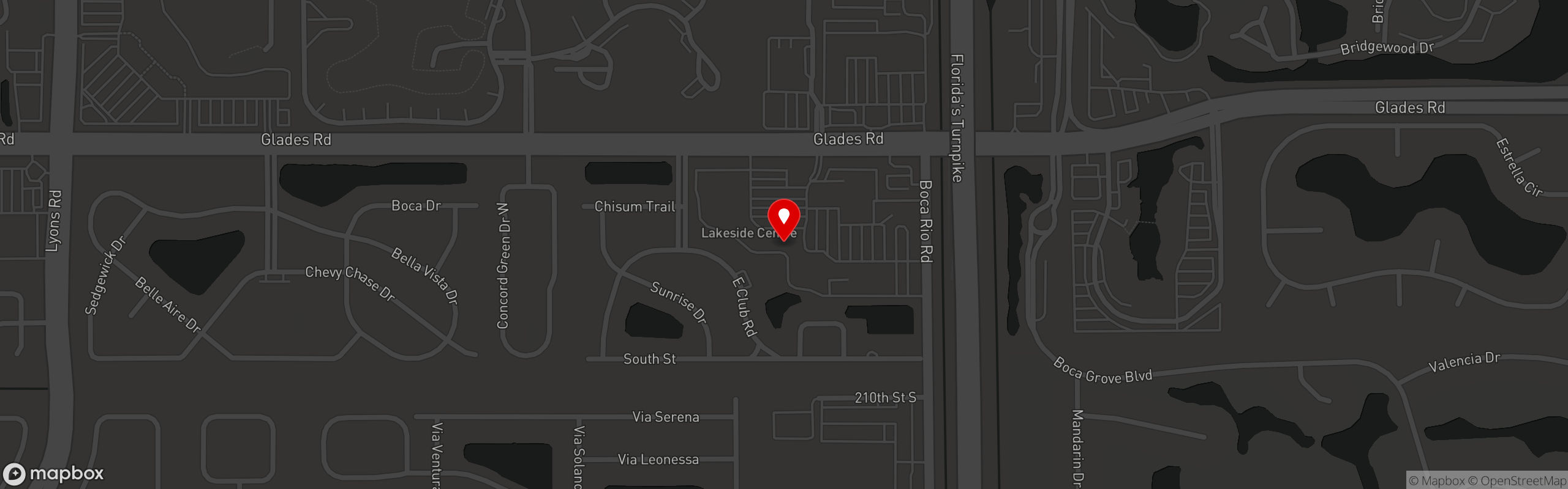 Street map pinning Embarcadero 41 - USA in E41 Boca Raton