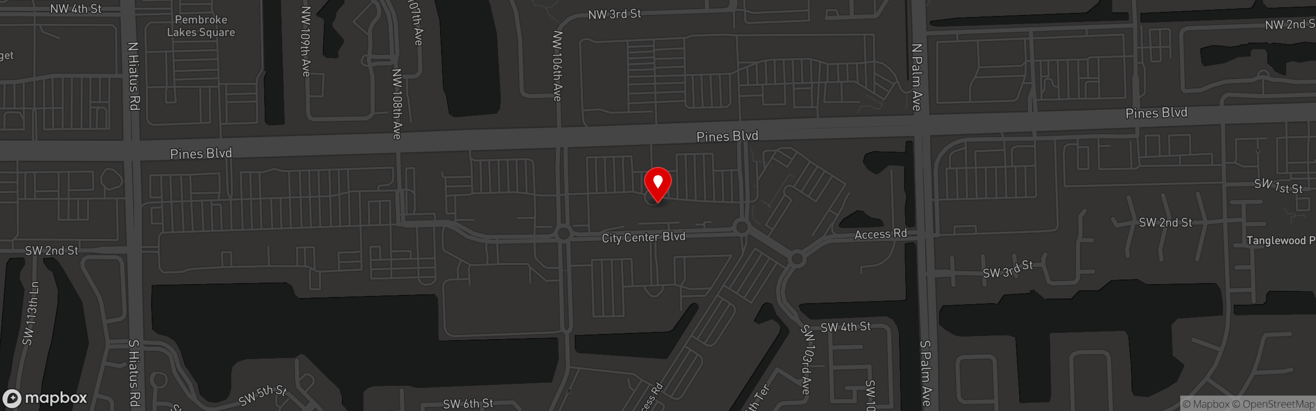 Street map pinning Embarcadero 41 - USA in E41 Pembroke Pines