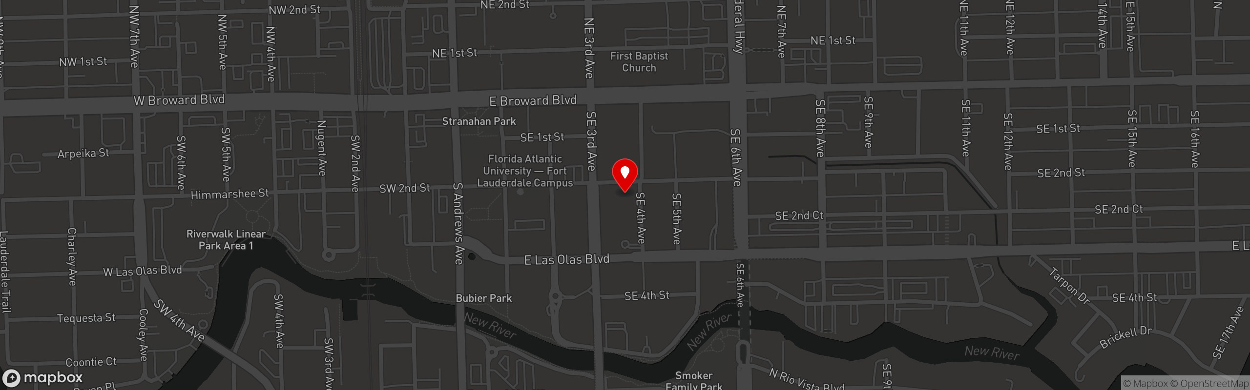 Street map pinning Embarcadero 41 - USA in E41 Las Olas Fort Lauderdale