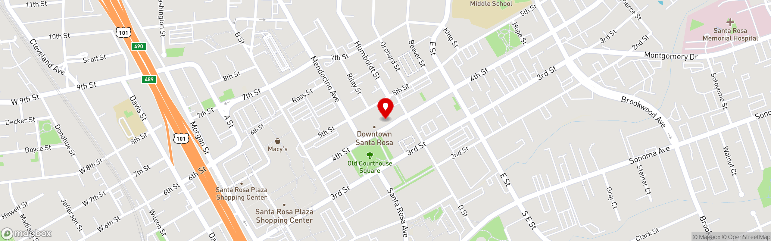 Street map pinning L'Oro di Napoli in Loro di Napoli - Santa Rosa